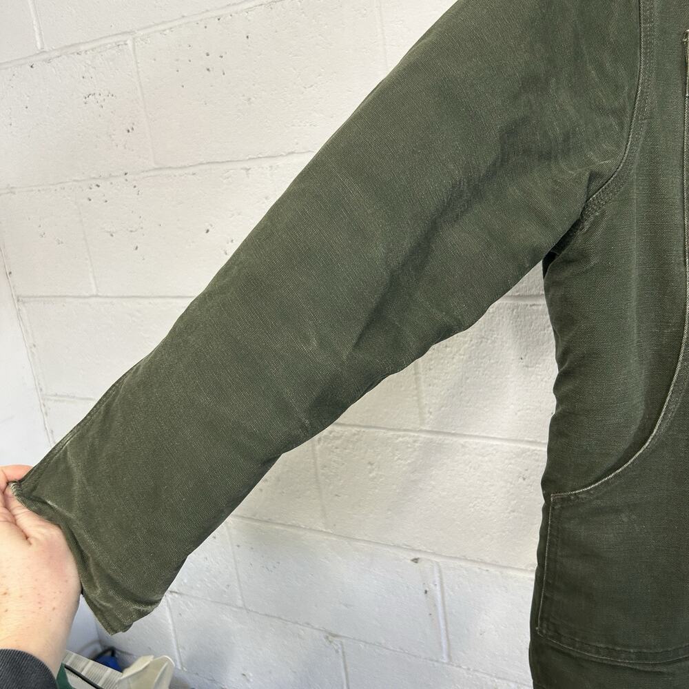 Vintage Carhartt Quilted Artic Duck Jacket “Green” CQ184 - Picture 6 of 13